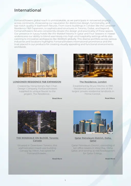 International Project List