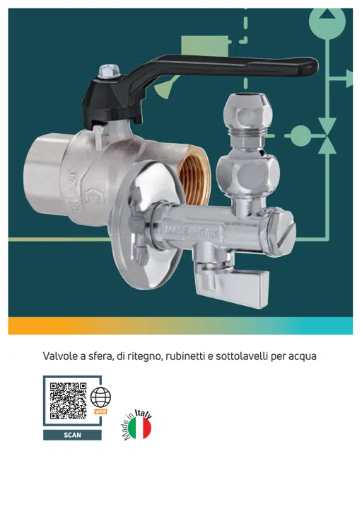 Catalogo Termoidraulica ed Ecoenergia - Valvole a sfera, di ritegno, rubinetti per acqua