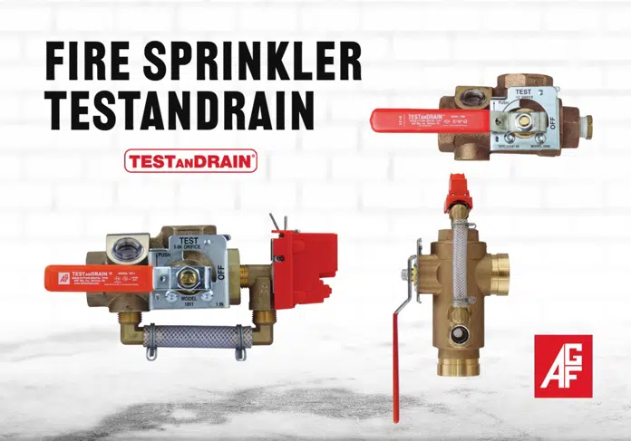 AGF Fire Sprinkler Products - TESTanDRAIN®