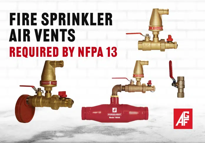 AGF Fire Sprinkler Products - PURGEnVENT