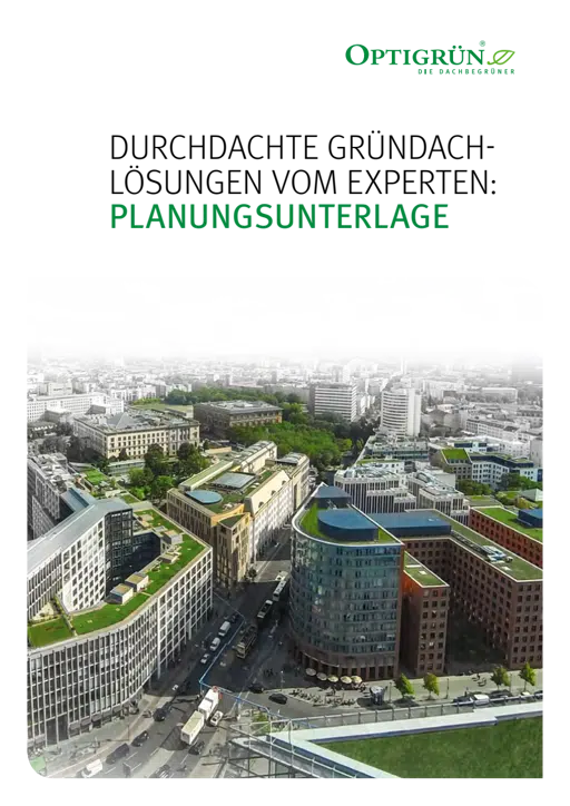 Planungsunterlage Dachbegrünung