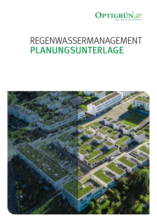 Planungsunterlage Regenwassermanagement