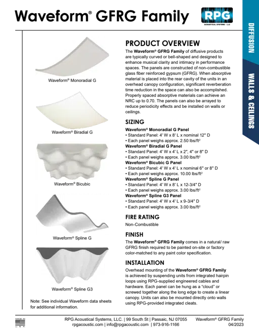 Waveform GFRG Family Data Sheet.pdf