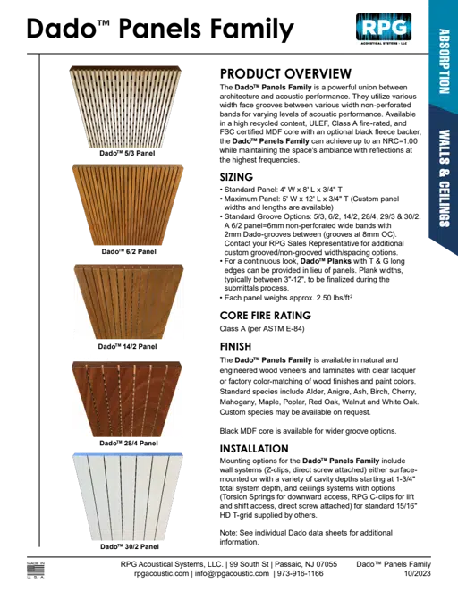 Dado Panels Family Data Sheet.pdf