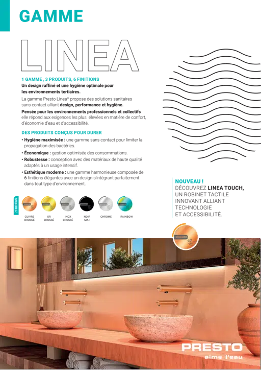 La gamme Linea