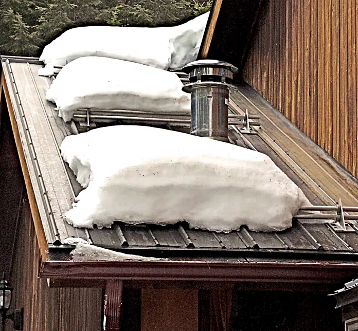 Snow Guards for Metal Exposed Fastener Roofing