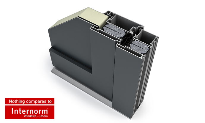 BIM objects - Free download! Aluminium Door Internorm - AT500 | BIMobject