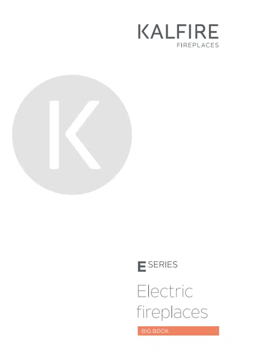 Technical BigBook Electric Fireplaces E-series
