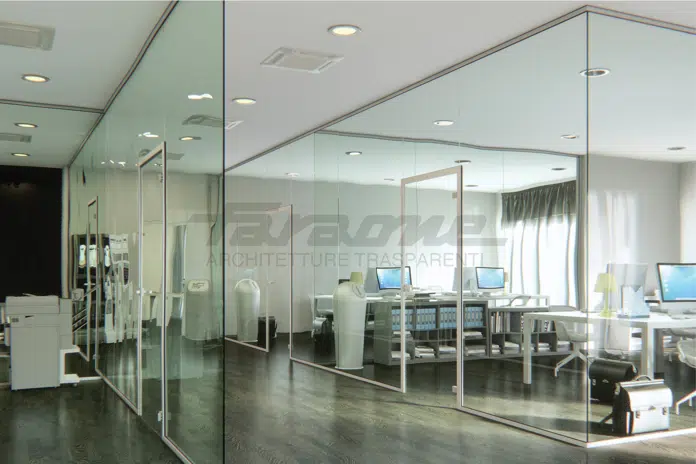 Glass partitions + Glass Door - Spazio