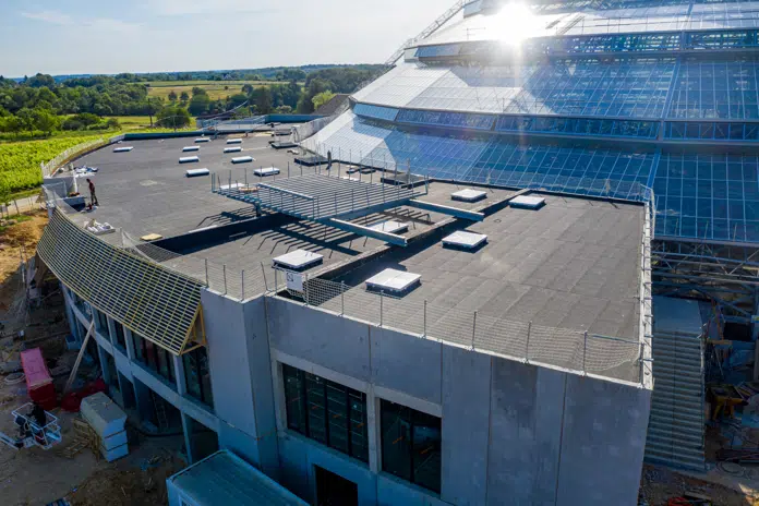 Non-accessible self-protected roofs