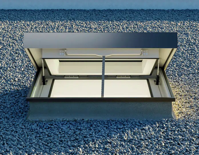 flat roof windows