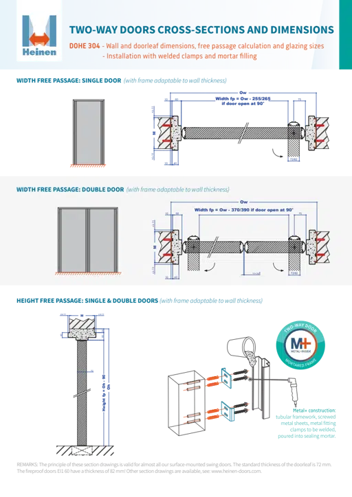 DOHE 304 - Two-way doors cross-sections and dimensions.pdf