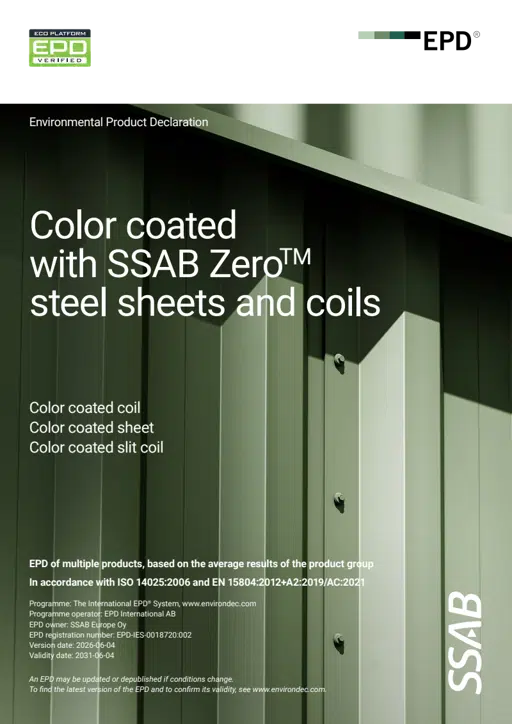 EPD Color coated SSAB Zero steel sheets and coils.pdf