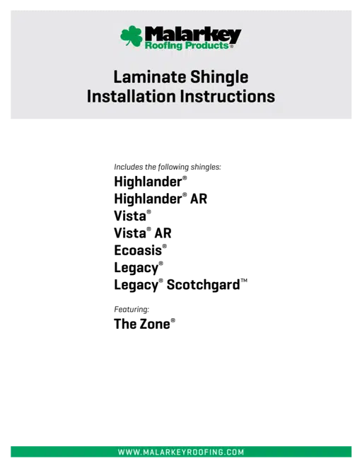 Architectural Laminate Shingles