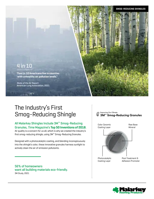 Smog Reducing Shingle Flyer