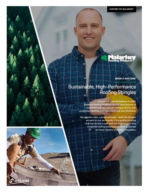 Malarkey History Brochure