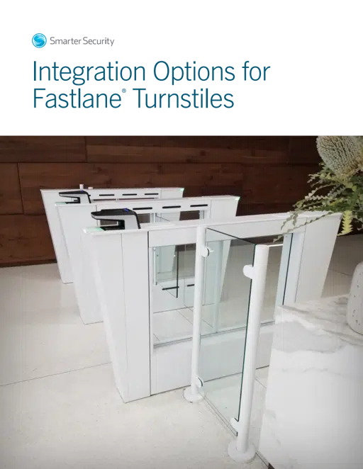 Smarter Security Integration Options for Fastalne Turnstiles