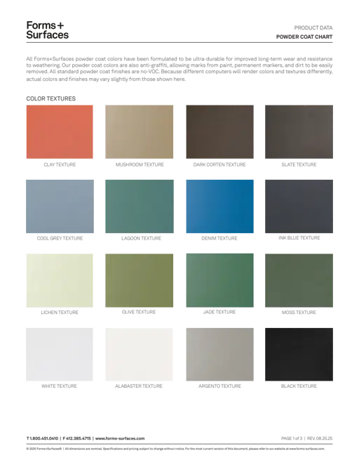 Powder Coat Product Data
