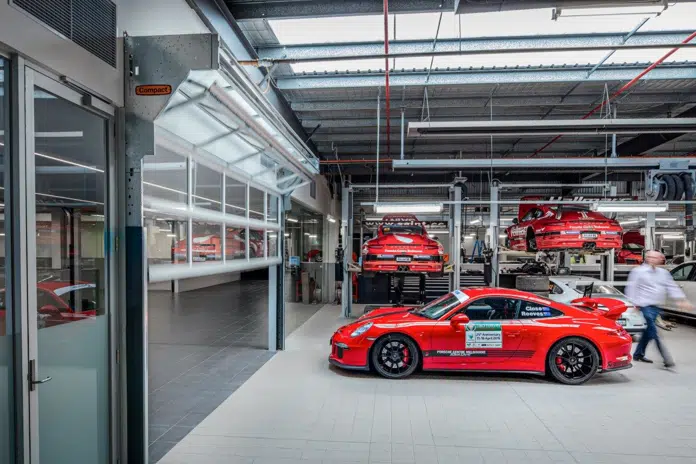 Doors for automotive dealerships