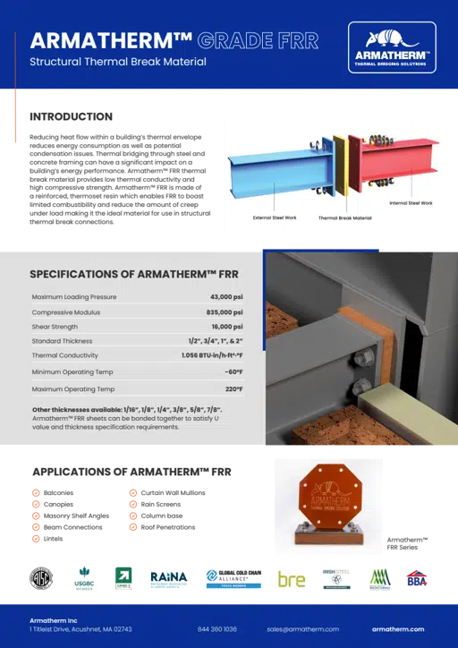 Armatherm FRR Data Sheet