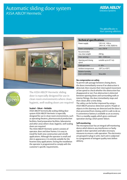 Product leaflet - ASSA ABLOY - Hermetic (Health Care) - en.pdf