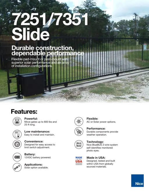HySecurity - SpecSheet 7000 Series