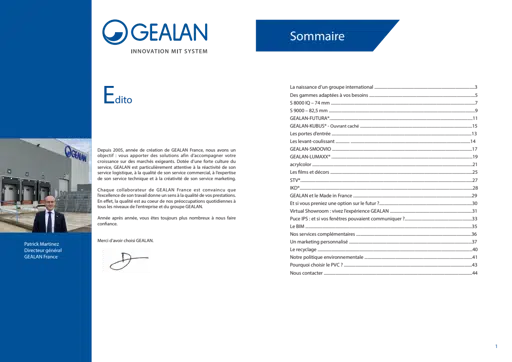 GEALAN, gammes et innovations
