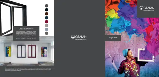 GEALAN-acrylcolor®, c'est vous l'artiste !