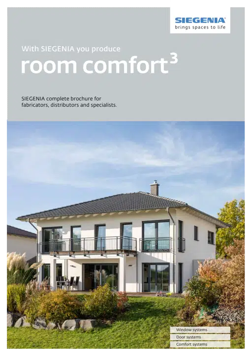 With SIEGENIA you produce room comfort³