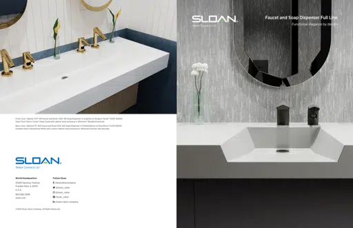 Sloan Faucet and Soap Dispenser Brochure