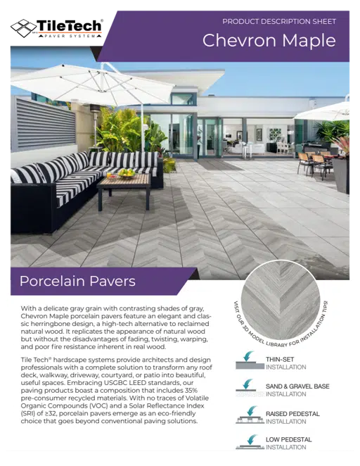 Tile Tech_Porcelain Pavers Wood Chevron Maple.pdf