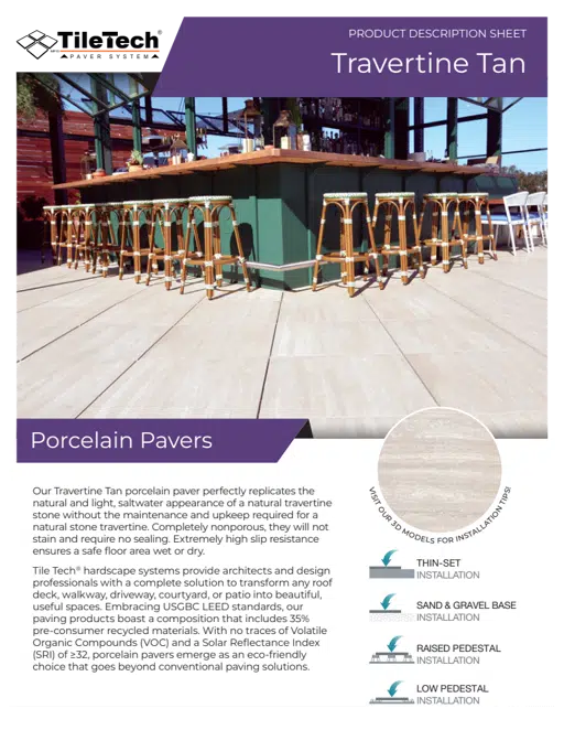 Tile Tech_Porcelain Pavers Travertine Tan.pdf