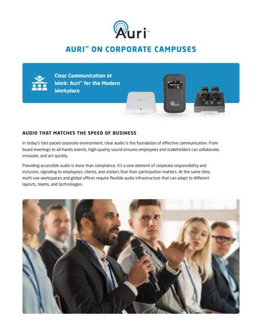 Auri for Corporate Campuses