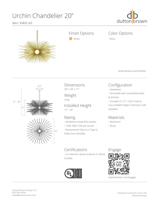 Tear Sheets - Lighting - Dutton Brown