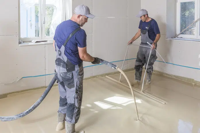 Prefabricated floor screed