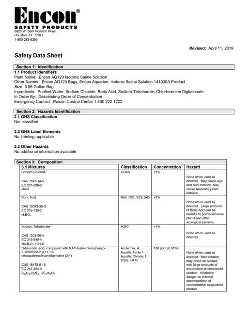 Safety Data Sheet