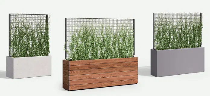 Tournesol Planters with Greenscreen Trellis™