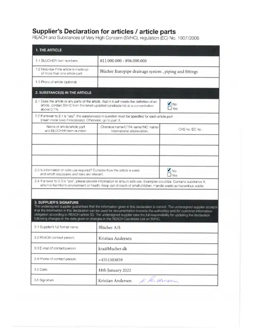 “REACH” (Registration Evaluation Authorisation and restrictions of CHemicals) supplier declaration.pdf