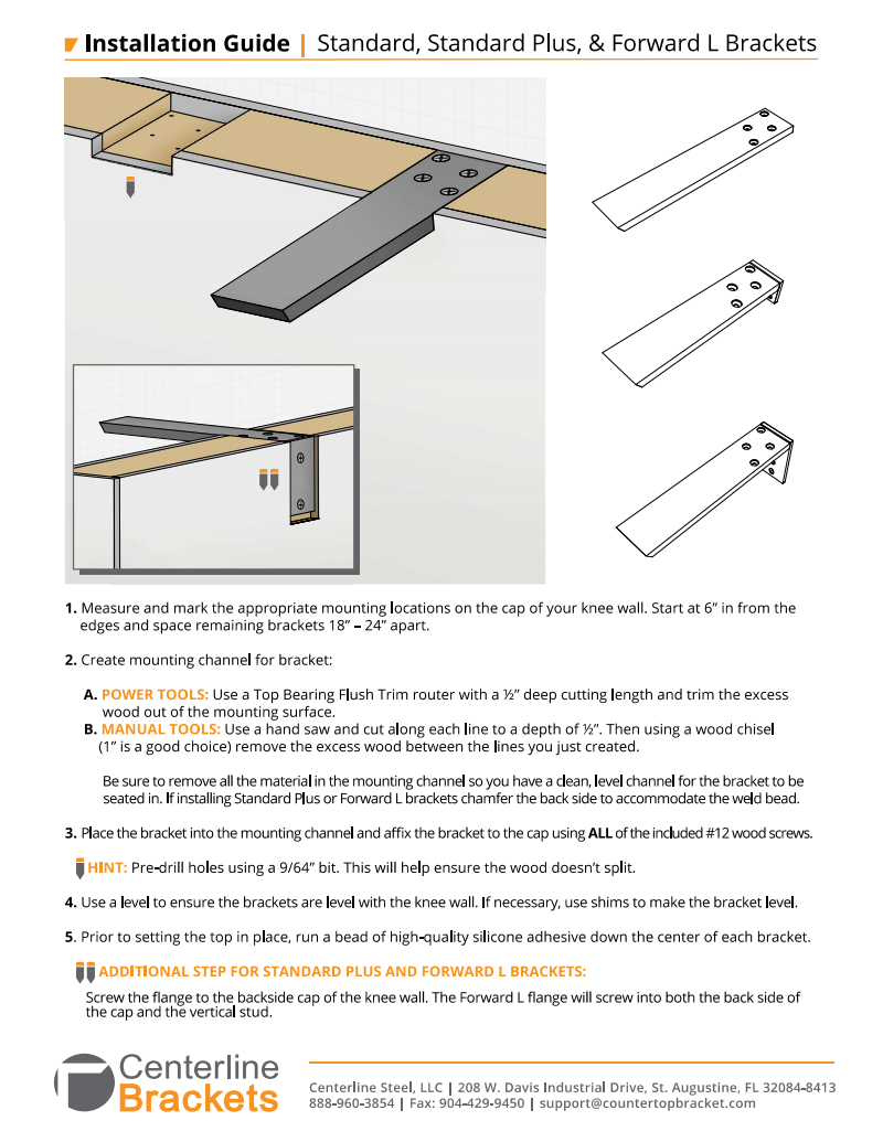 BIM objects - Free download! Centerline Brackets | BIMobject