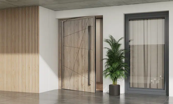 Aluminium doors